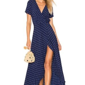 REVOLVE AUGUSTE Lily Wrap Maxi Dress - SIZE 4